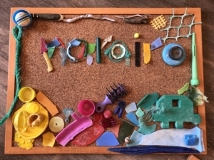 narairoのプラスチックごみを使ったプラごみアート
