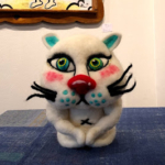 Naughty cat by rinnagashima個展開催の様子